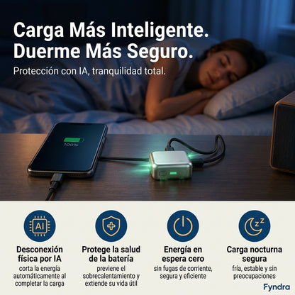 Cargador 140W – Desconexión Física Automática al 100%
